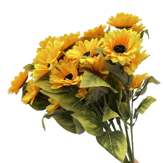 Gelbe Hochzeits-Kunstblumen, Seidenblumen