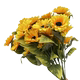 Gelbe Hochzeits-Kunstblumen, Seidenblumen