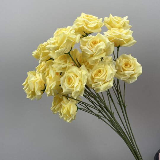 Gelbe Hochzeits-Kunstblumen, Seidenblumen