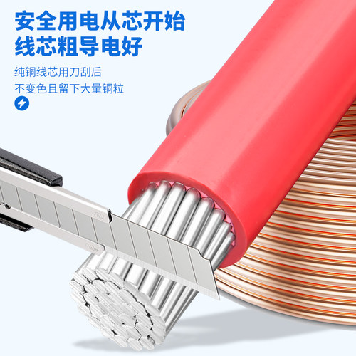 金联宇国标单皮多芯临时铝电线BLV 10 16 25 35 50 70 95 120平方 - 图0