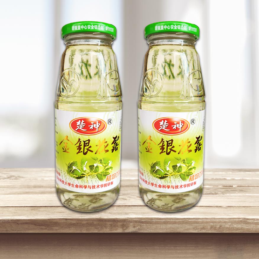楚神 金银花露 340ml 玻璃瓶装 植物饮料成人儿童清凉饮料饮品 - 图3