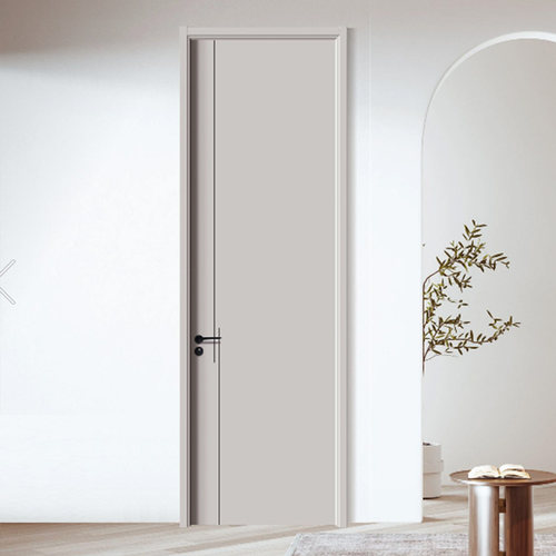 室内门家用卧室门免漆门出租房门复合套装门烤漆实木白色办公室 - 图2