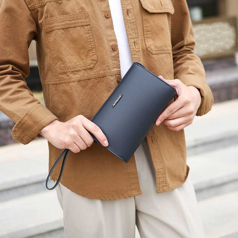 新款手拿包男钱包商务手抓包手腕包大容量简约男包软皮手机零钱包,淘宝优惠券,粉丝福利购,淘宝优惠卷