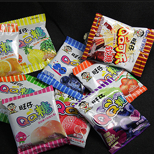 旺仔QQ糖软糖/橡皮糖添加果汁维生素C休闲零食品喜糖果 - 图2