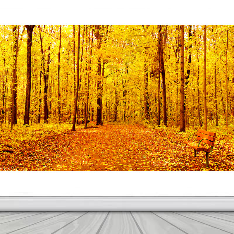 黄金满地大道新中式客厅自粘装饰画沙发背景墙贴画办公室山水壁画,淘宝优惠券,粉丝福利购,淘宝优惠卷