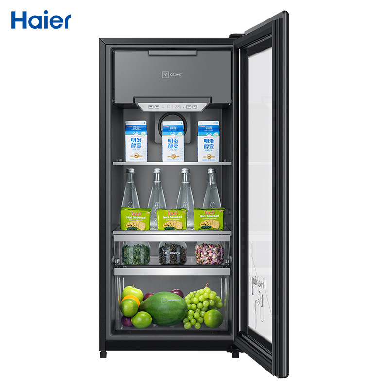 海尔lc-121d家用小型茶叶客厅冰柜 海尔浦涌冷柜