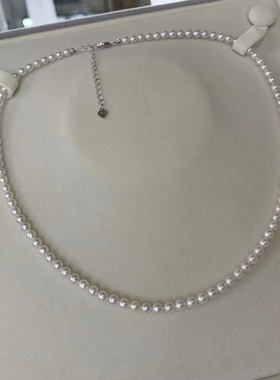 性价比天花板！近圆极光小灯泡项链天然淡水baby珠叠戴神奇S925银