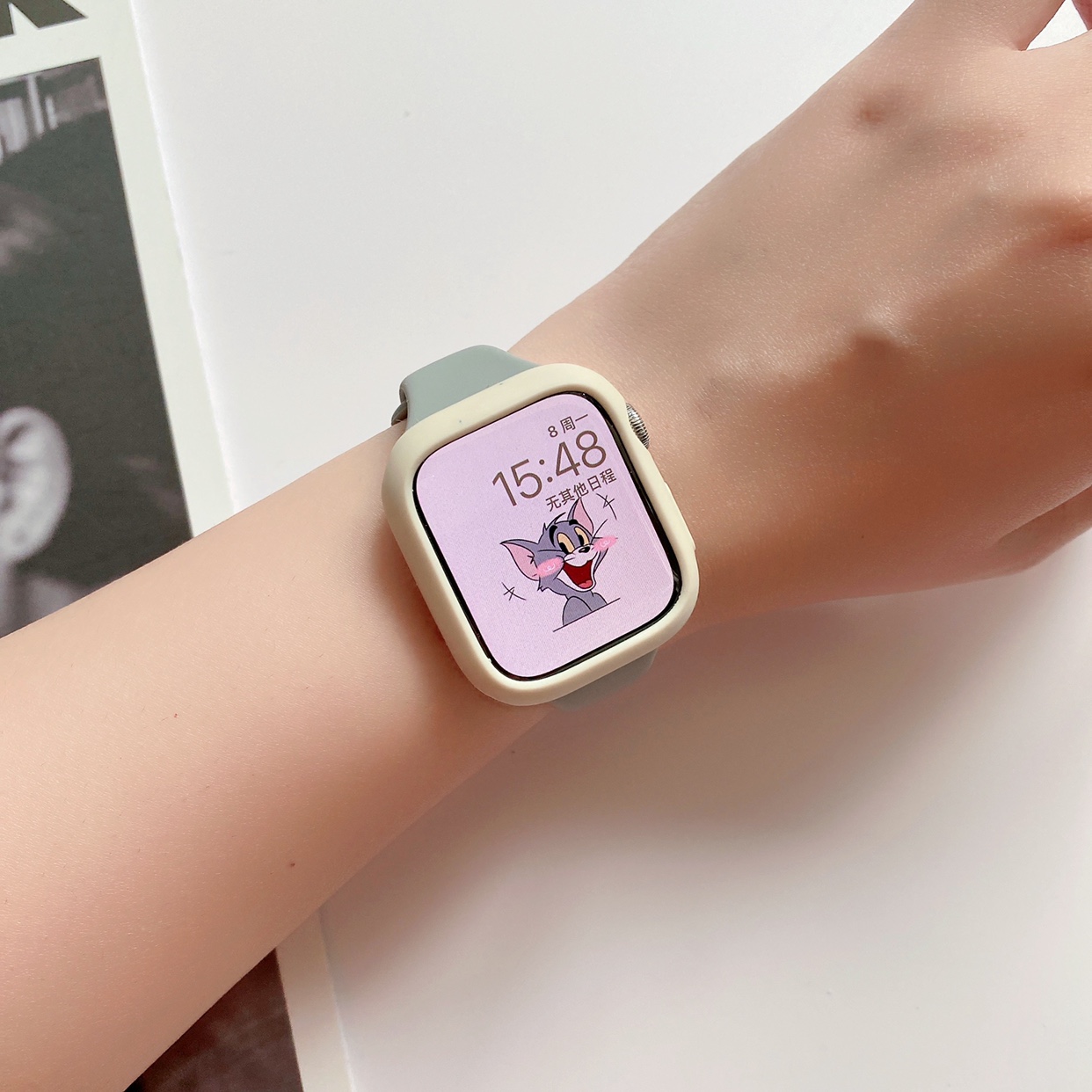 Niki小表妹Applewatch硅胶小蛮腰表带适用iWatch234567se夏日运动 - 图2