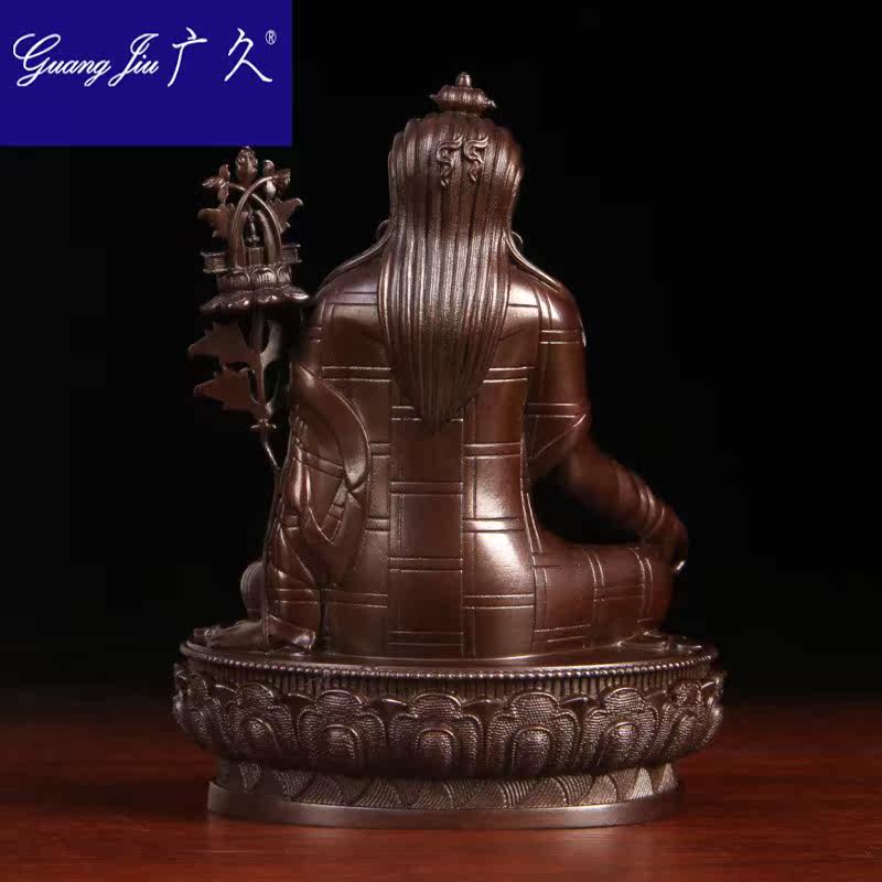 广久普美林巴佛像摆件纯铜藏传 广久摆件