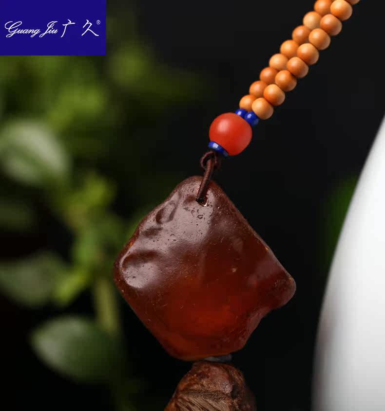 广久天然波罗的海蜜蜡18.37 g原石 广久项链