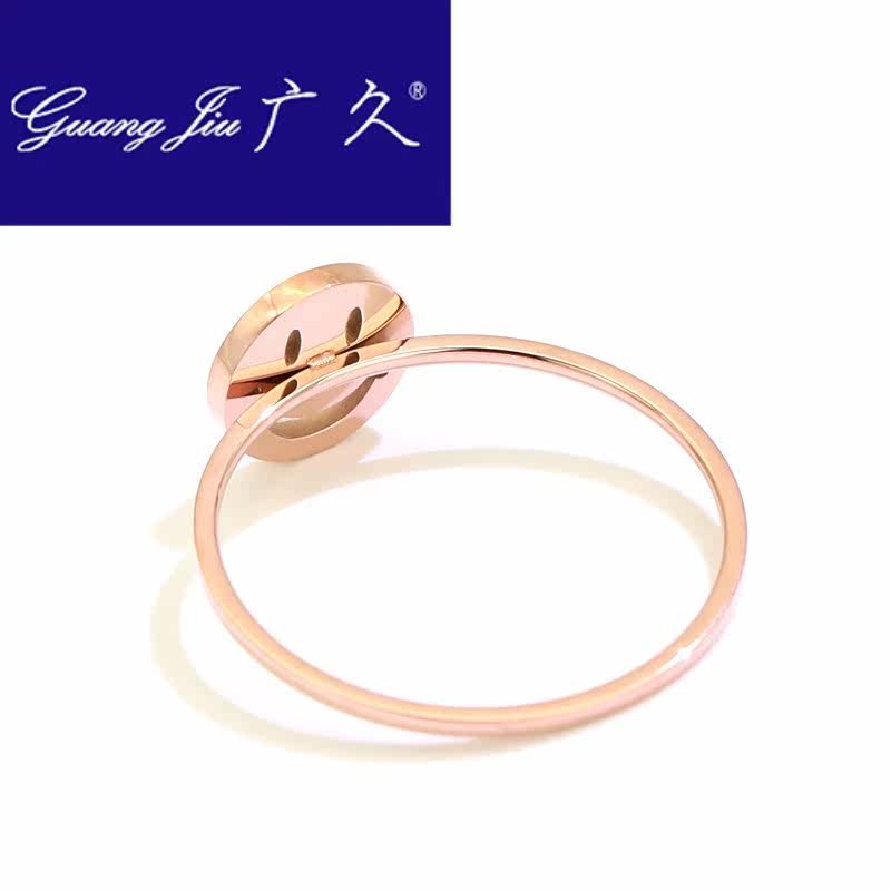 广久a1 18k玫瑰金食指戒 广久戒指/指环