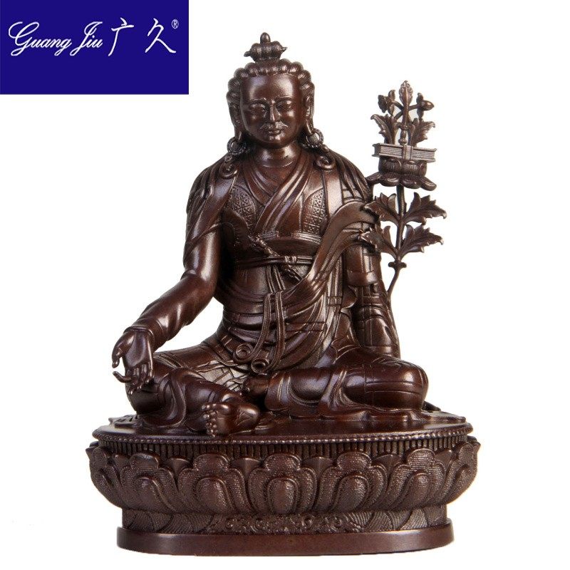 广久普美林巴佛像摆件纯铜藏传 广久摆件