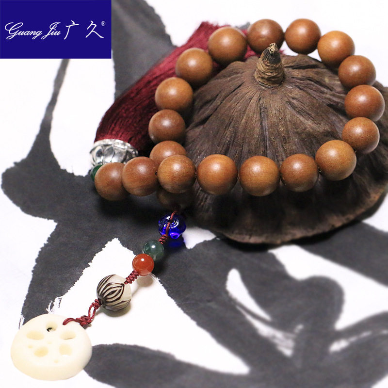 广久巴布亚檀香15mm类似老山佛珠 广久其他DIY饰品配件