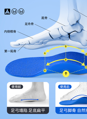 适配江博士儿童足弓支撑鞋垫专业