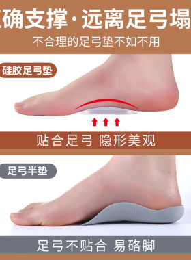女生专用足弓垫洞洞鞋鞋子腰窝垫