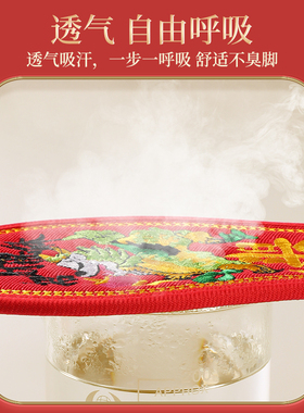 蛇年本命年红鞋垫成品刺绣十字绣