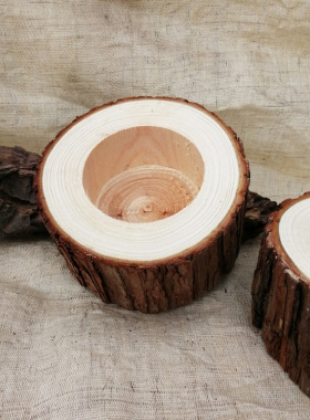 DIY手工木质音乐盒底座机芯网红八音盒座旋转音乐盒木桩座