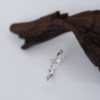 Celebrity style titanium steel cross ring