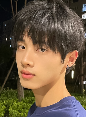 S925银黑色耳环男款高级感