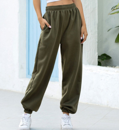 Casual sweatpants Loose home pants 2022休闲裤 women trousers - 图0