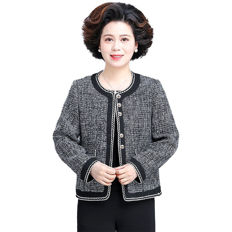 恒源祥洋气妈妈春装小香风短款外套新款阔太太中老年女装春秋上衣,淘宝优惠券,粉丝福利购,淘宝优惠卷