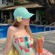 Mint Mambo Green Baseball Cap Women's Wide Brim Big Face Revealing Small 2025 New Korean Style Versatile Embroidered Peaked Cap