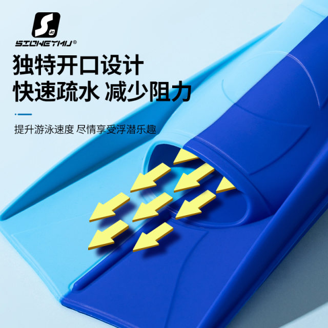 Silicone fins ສັ້ນສໍາລັບຜູ້ຊາຍ, ຜູ້ໃຫຍ່ແລະເດັກນ້ອຍການຝຶກອົບຮົມ freestyle