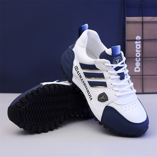 真皮休闲运动鞋2025新款秋冬季男女情侣老爹鞋加绒软底舒适皮蓬鞋 - 图2