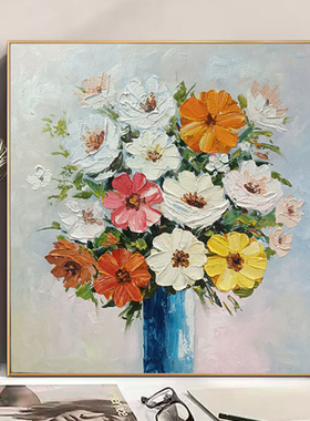 纯手绘立体花卉油画厂家直销