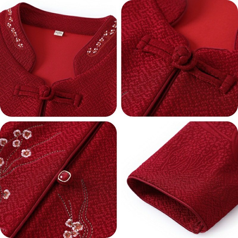 恒源祥中老年人秋装女奶奶喜庆婚礼衬衫喜妈妈本命年薄款外套老太,淘宝优惠券,粉丝福利购,淘宝优惠卷