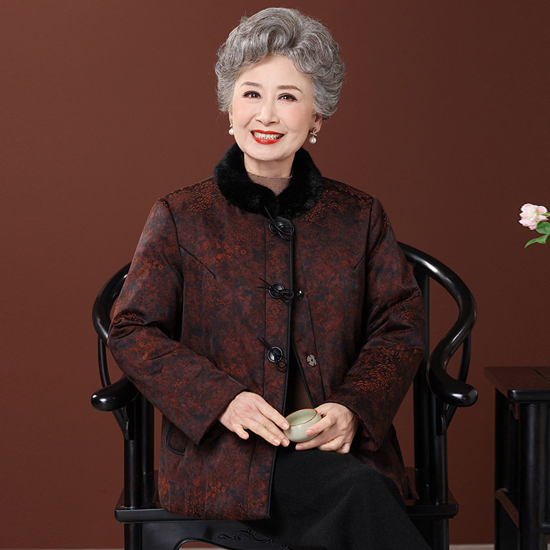 恒源祥老年人冬装女加厚棉服奶奶装老年妈妈外套老人保暖棉衣老太,淘宝优惠券,粉丝福利购,淘宝优惠卷