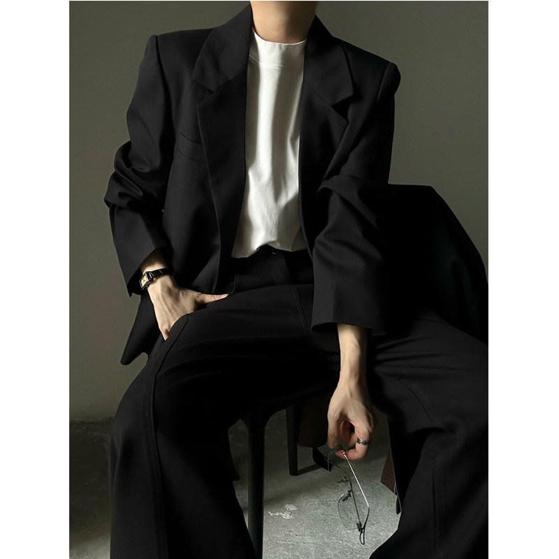 松弛感正肩西服外套春秋高级感基础款时髦老钱风宽松休闲男女西装,淘宝优惠券,粉丝福利购,淘宝优惠卷