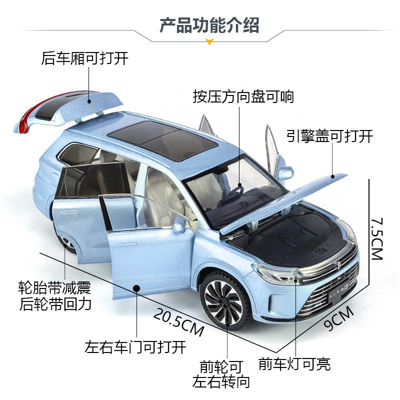 赛力斯问界M7汽车模型新能源特斯拉仿真合金车模男孩子玩具车收藏 - 图0
