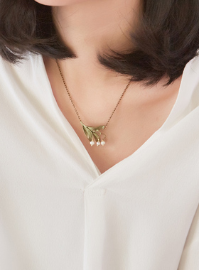 小众设计森系冷淡风锁骨链送女友