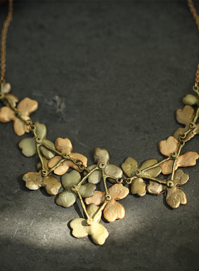 幸运草华丽款大叶项链