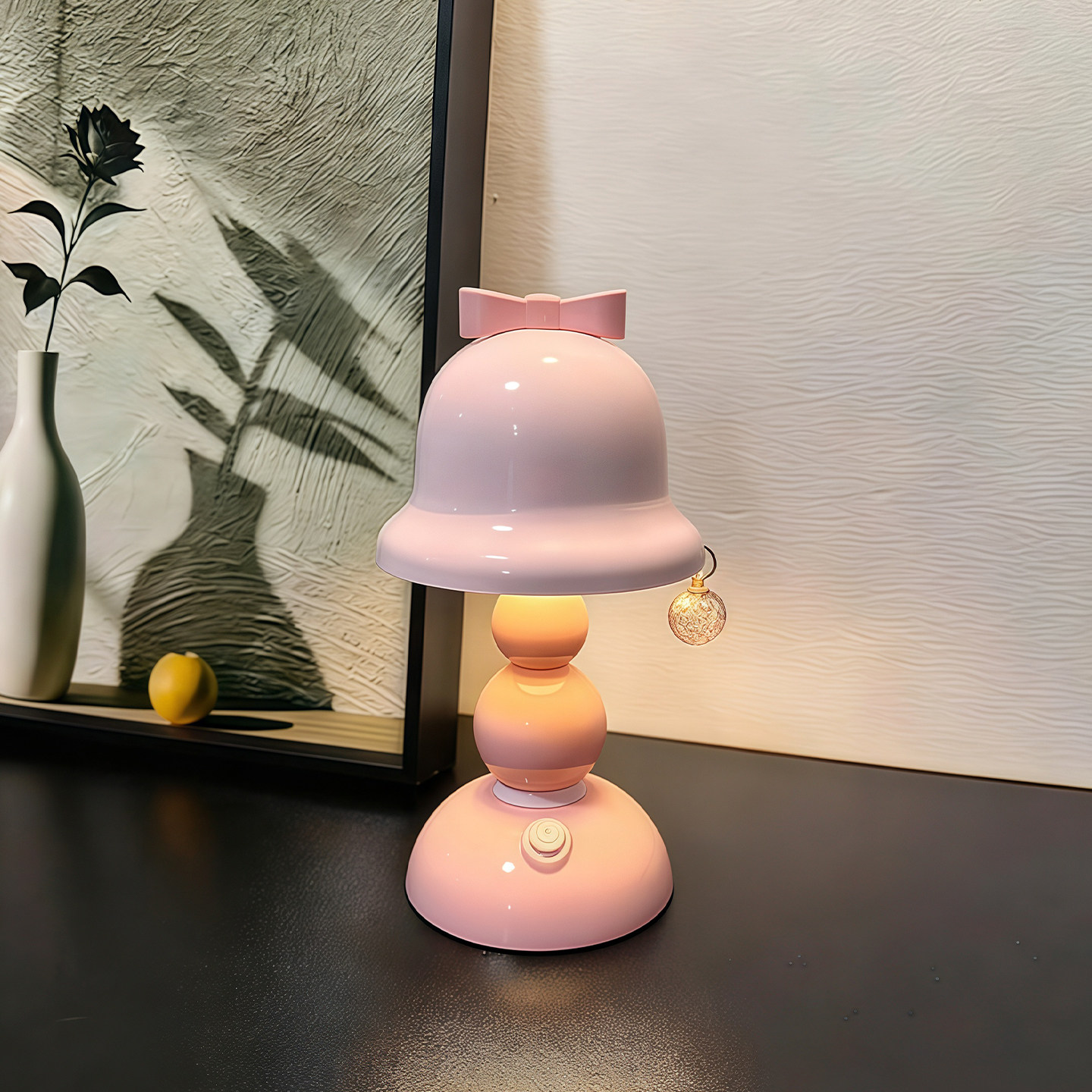 蝴蝶结小夜灯卧室睡眠台灯2025新婴儿喂奶护眼灯LED复古桌面摆件,淘宝优惠券,粉丝福利购,淘宝优惠卷