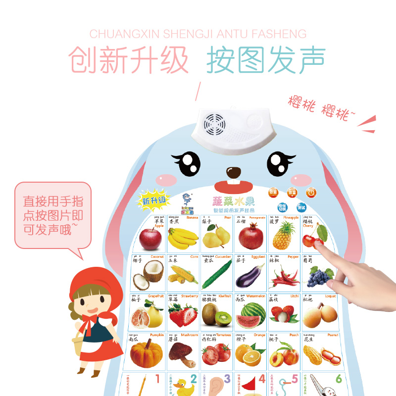 【乐乐鱼】3张婴儿早教益智玩具挂图