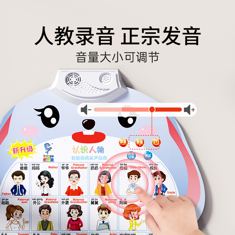 宝宝有声早教挂图点读发声书婴幼儿童识字学习启蒙玩具拼音字母表