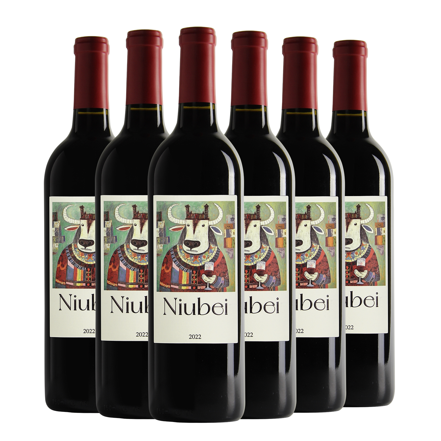 【六瓶装 口粮酒 好喝不贵】niubei美乐干红葡萄酒750ml 2022年