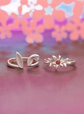 新品时光代理人动画系列乔苓印象戒指饰品樱花