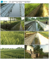 Maker aqueduct Agricultural watering Lully Works farmland Irrigation Engineering Rural River Aqueduct Farmland Video Material