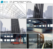 三维城市高楼动画生长3d建筑高楼大厦企业宣传片视频素材