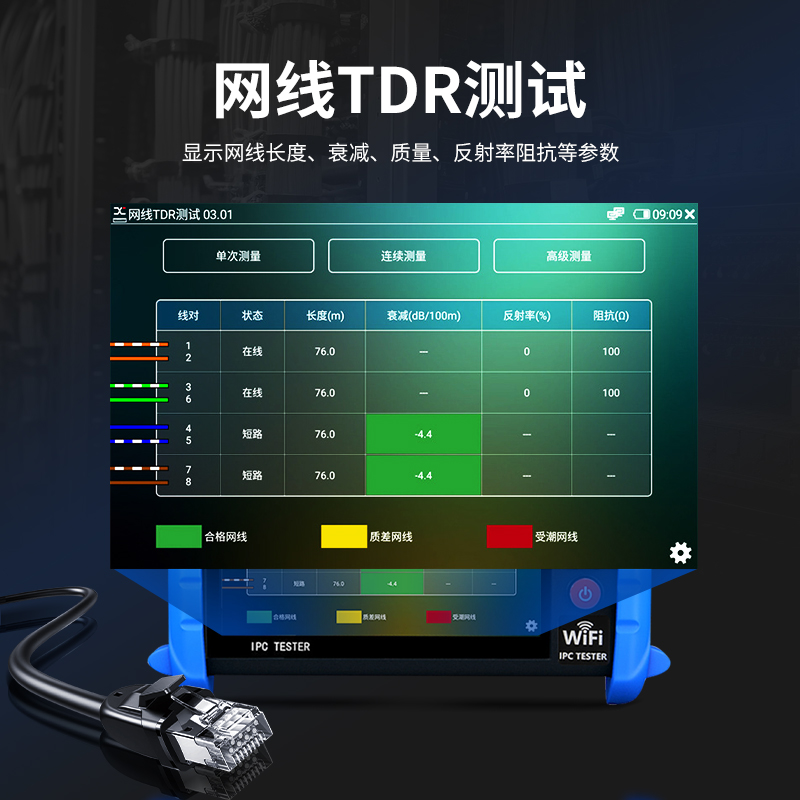 精明鼠IPC722ATCH全功能工程宝网络监控测试仪海康威视模拟工程宝-图0