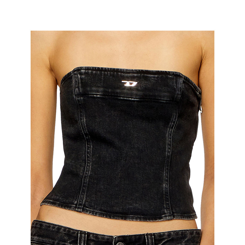 [折扣]DIESEL女士黑色修身牛仔抹胸A1369209I94,淘宝优惠券,粉丝福利购,淘宝优惠卷