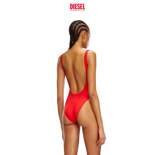 [折扣]DIESEL女士SUPER LOGO红色泳衣A153850HPAL - 图0