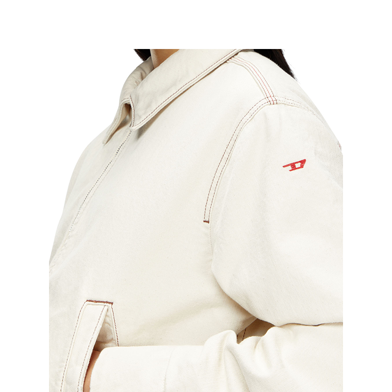 [折扣]DIESEL女士衬衫领巴恩工装风格牛仔夹克外套A134300GRDQ,淘宝优惠券,粉丝福利购,淘宝优惠卷