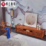Национальный стандартный махогановый телевизионный шкаф Hedgehog Rosewood Floor Sainet Новая китайская живая мебель Комбинированная контейнер четыре сезона цветы и телевидение
