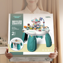 Childrens gaming table infant multifunction baby Toys 0 1 year old Valley early to teach baby gifts Rain LHBK