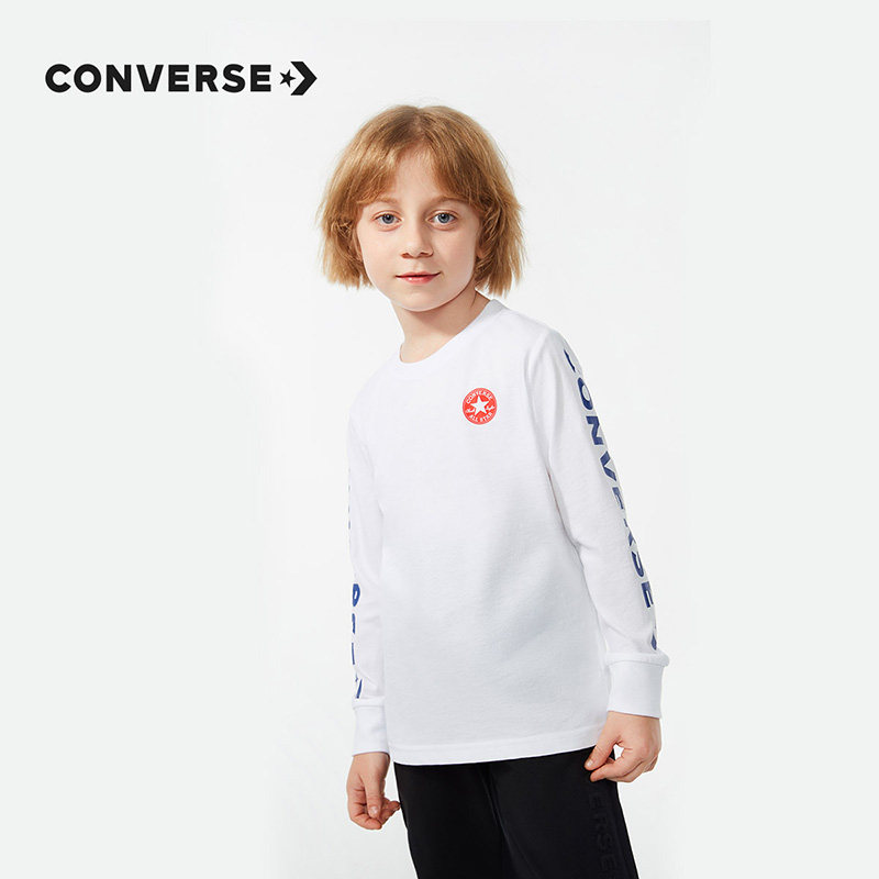converse童装男童圆领纯棉儿童t恤 converse永兴东润T恤