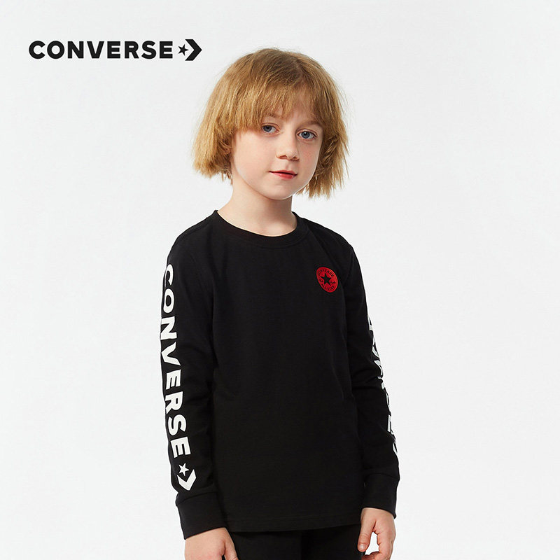 converse童装男童圆领纯棉儿童t恤 converse永兴东润T恤